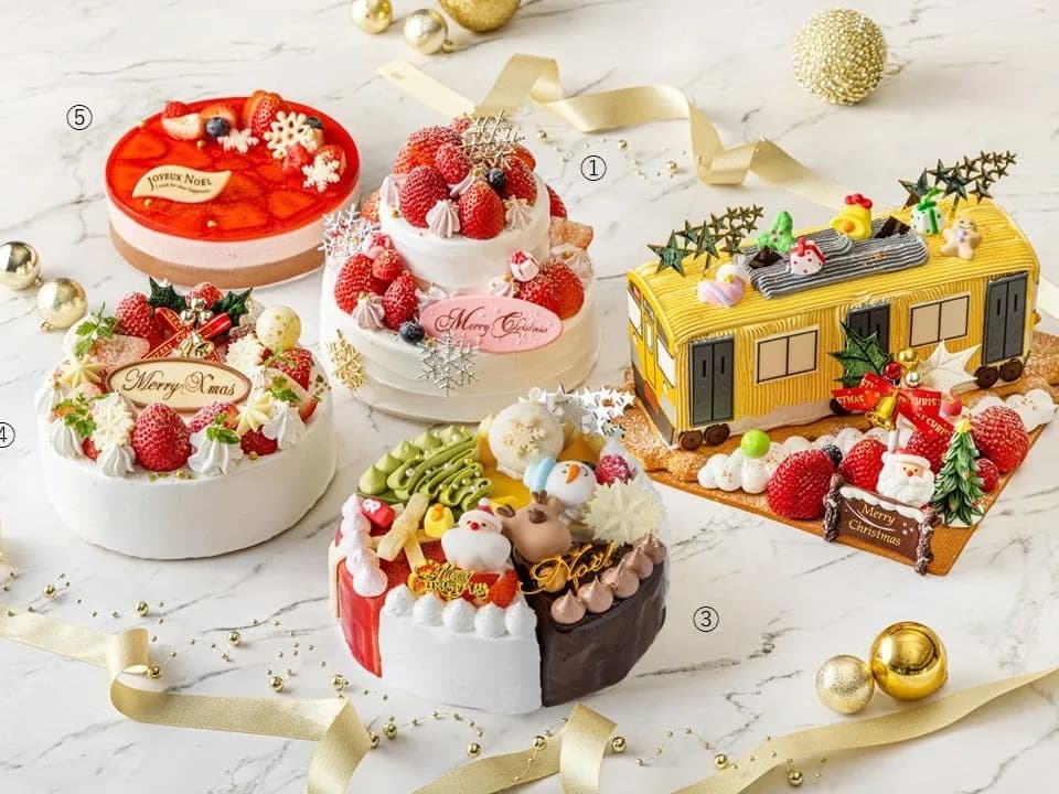 川越プリンスホテル、開業35周年記念ケーキなどクリスマスケーキ全5種を予約販売