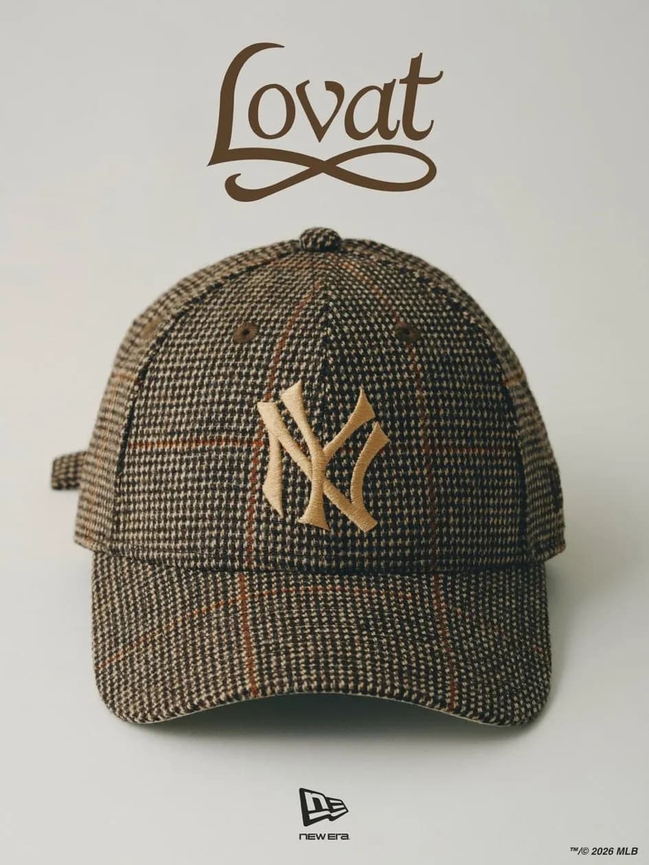 ベイクルーズ運営のTHE STANDがNEW ERA別注モデルを発売。LovatツイードとPIACENZAカシミヤを採用