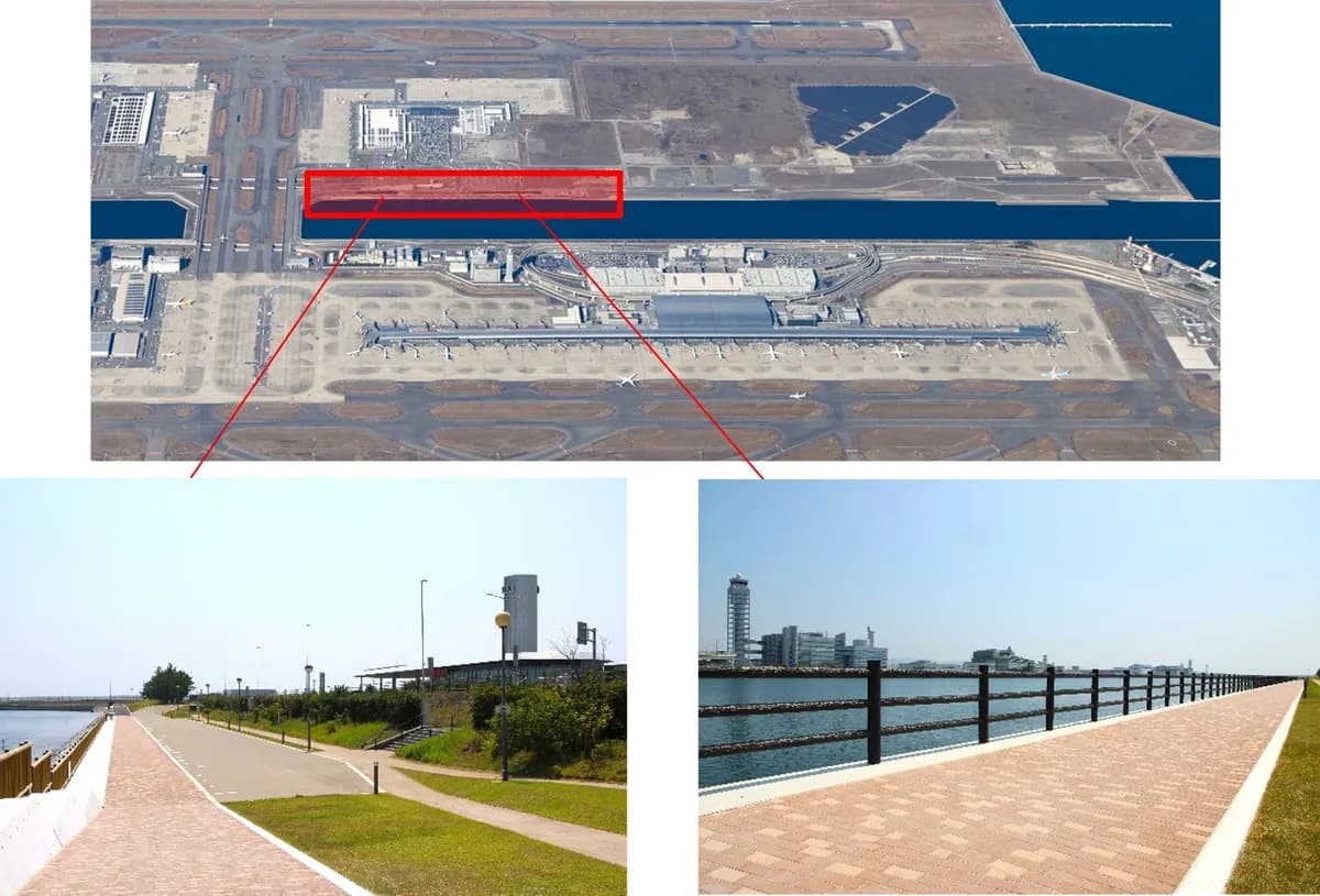 関西国際空港の親水緑地公園が再整備され、利用環境が向上
