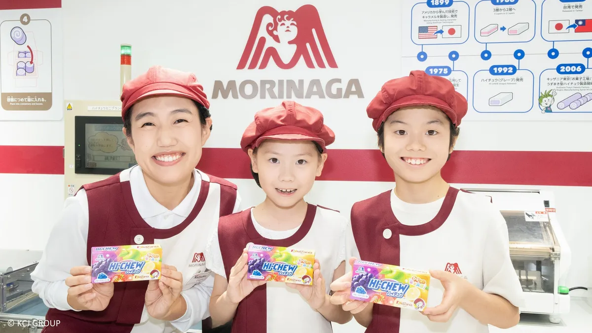 キッザニア東京「お菓子工場」パビリオンがリニューアル、森永製菓がスポンサー