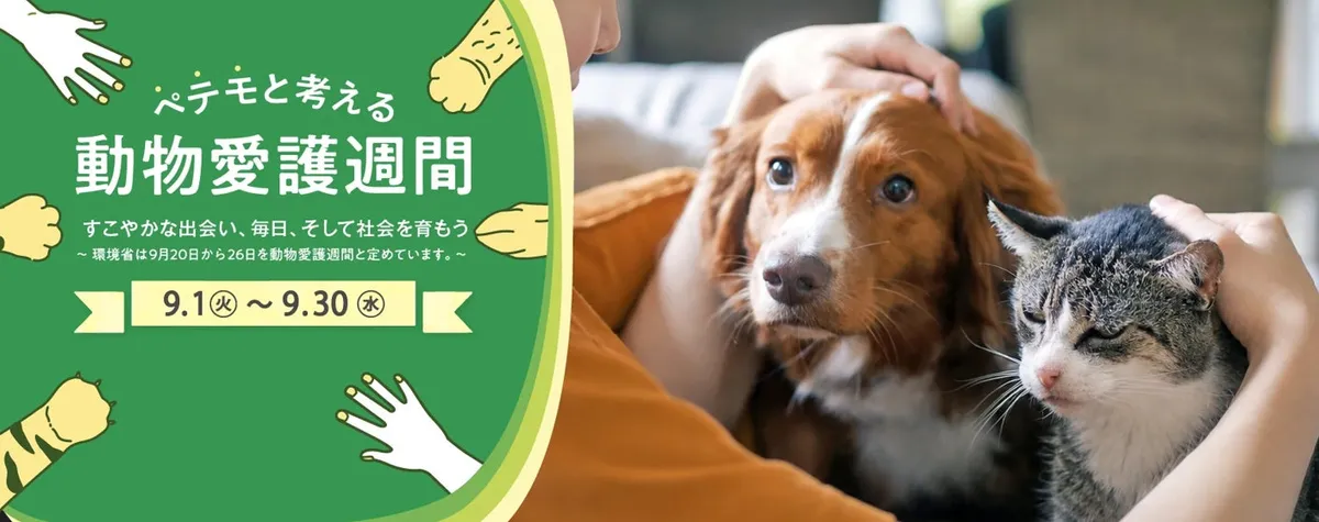イオンペット、9月に『ペテモと考える動物愛護週間2026』を実施