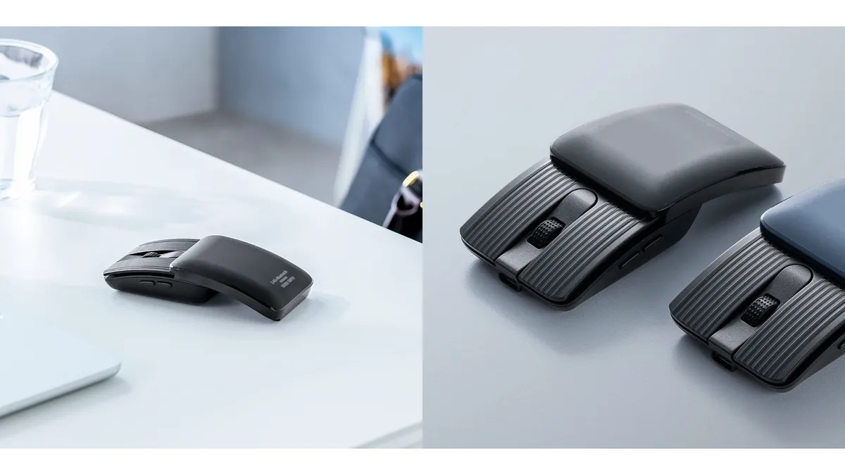 サンワダイレクト、スライドカバー開閉で電源連動する超薄型ワイヤレスマウスを発売