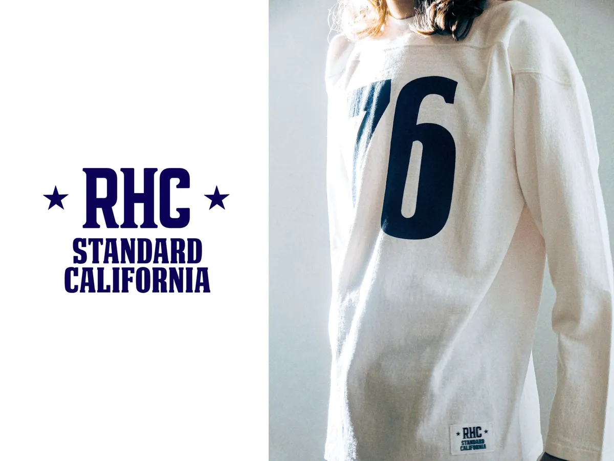 スタンダード カリフォルニアとRHC ロンハーマンの別注フットボールTシャツが7月25日に発売